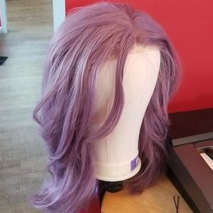 Lavender lace front wig